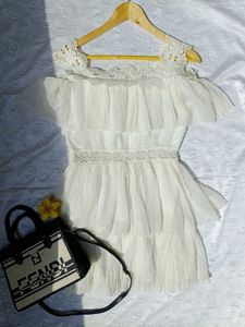 Dreamy White Dress For Women 🤍