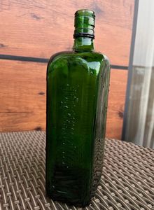 Vintage Green Glass Bottle