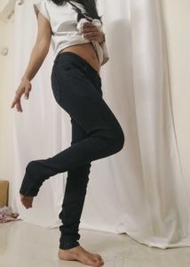 Dark Black Denim Jeans