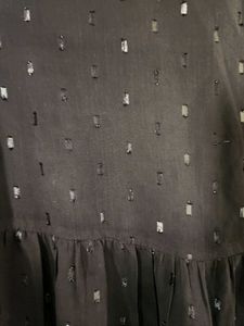 Sheer Black Polka Dot Blouse