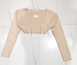 Beige Bolero Shrug