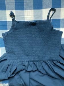 Solid Blue Dress