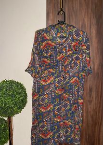Patterned Shirt dress