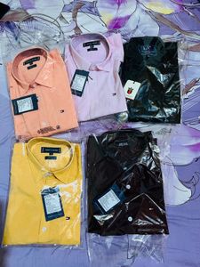Tommy Hilfiger Peach Casual Shirt