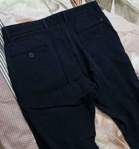 Blackberry Men Blue Cotton Mix Trouser
