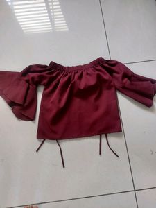 Off Shoulder Crop Top