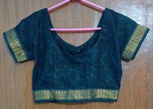 Black Blouse With Golden Border