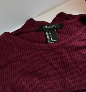 Wine  Bodycon Midi Dress