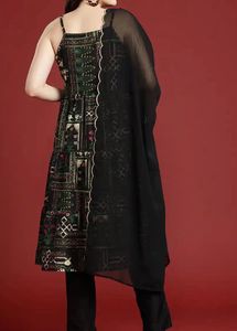 Anouk Black Ethnic Motif Kurta Set