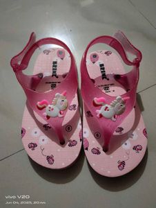 Pink Unicorn &amp; Floral Sandals