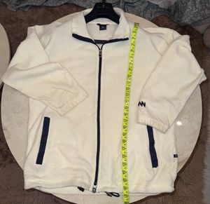 Cream Fleece Zip-Up Jacket