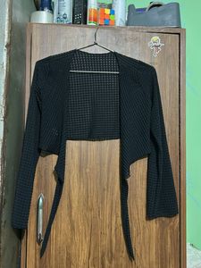 Black Cropped Shrug