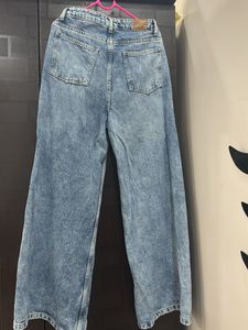 Wide Leg Denim Jeans