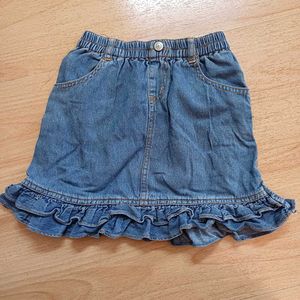 Denim Ruffle Skirt for 5 to 7.5 yrs old