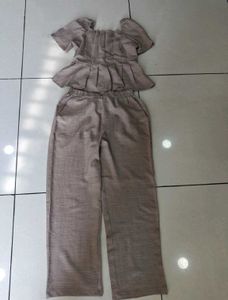 Elegant Brown Co-ord Set