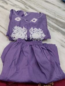 Elegant Purple Kurta