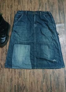 Denim A-Line Skirt
