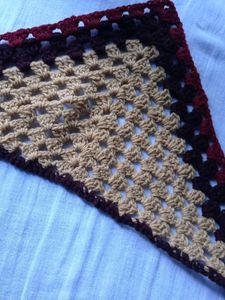 Crochet Triangle Scarf