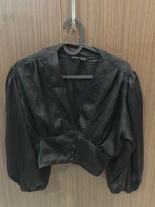 Chic Black Crop Top