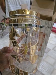 Gold Mosaic  Jar
