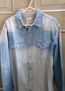 Blue Ombre Denim Shirt