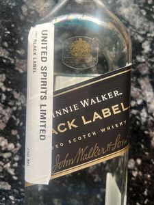 Empty Bottle Of Johnnie Walker BLACK LABEL