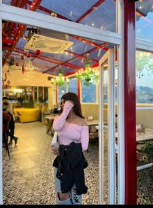 Savana Pink Off-Shoulder Long Sleeve Top❤