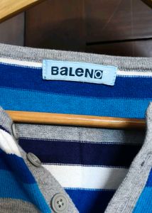 Baleno Men Striped Cotton Knit Sweater