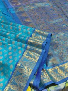 Elegant Blue Silk Saree