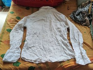 Linen Cotton White Shirt (Slim-fit)