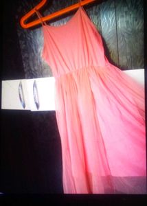 Pink Spaghetti Strap Dress