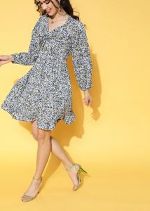 Floral Print Mini Dress