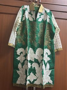 Green Embroidered Kurti