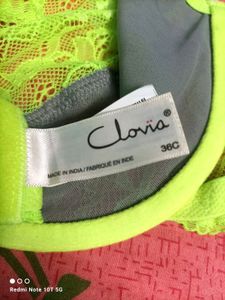 Underwired Pushup Lacy Neon Green