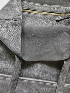 BURBERRY black Learher Handbag