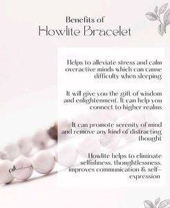 Howlite stone Beaded Bracelet