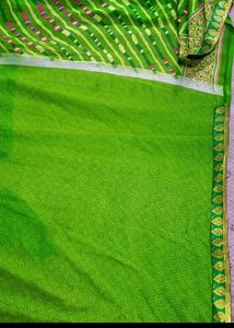 4 Leharya Printed Saree With Blouse