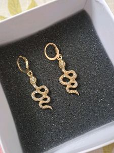 Statement Earing Studded Snake