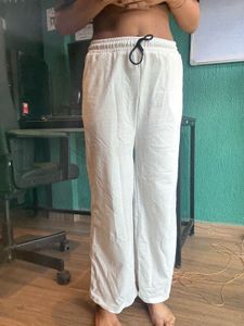 White Casual Pants