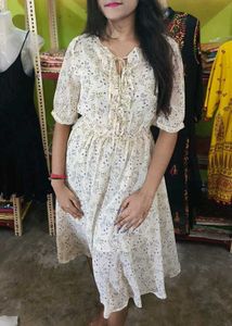 Imported Floral Print Dress
