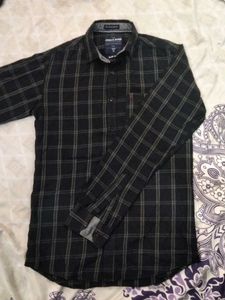 Checked Casual Black Shirt