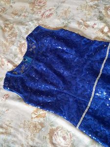Blue Lace Tail Dress