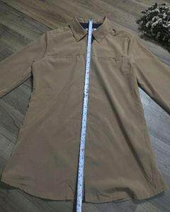 Brown Long Sleeve Blouse