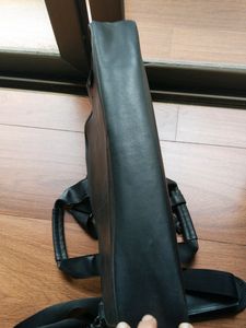 Black Leather Laptop Bag