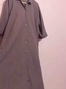 Oversized Shirt Dress
