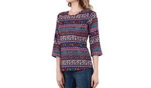 A Polyester Top With Free Size