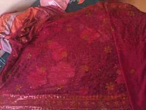 Elegant Maroon Sareee