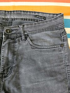 Dark Grey Denim Jeans