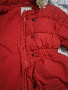 Cute Red Padded Kids Jacket