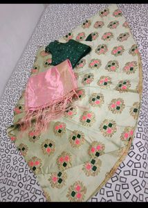 Pista Green Lehenga for Mehndi
